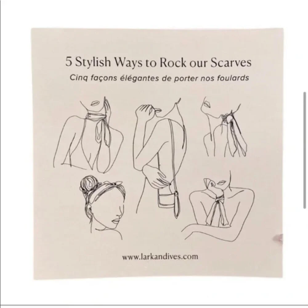 LARK AND‎ IVES Minimalist Hair Scarf Bundle (2 Pack) NEW W/TAGS! SUPER CUTE!